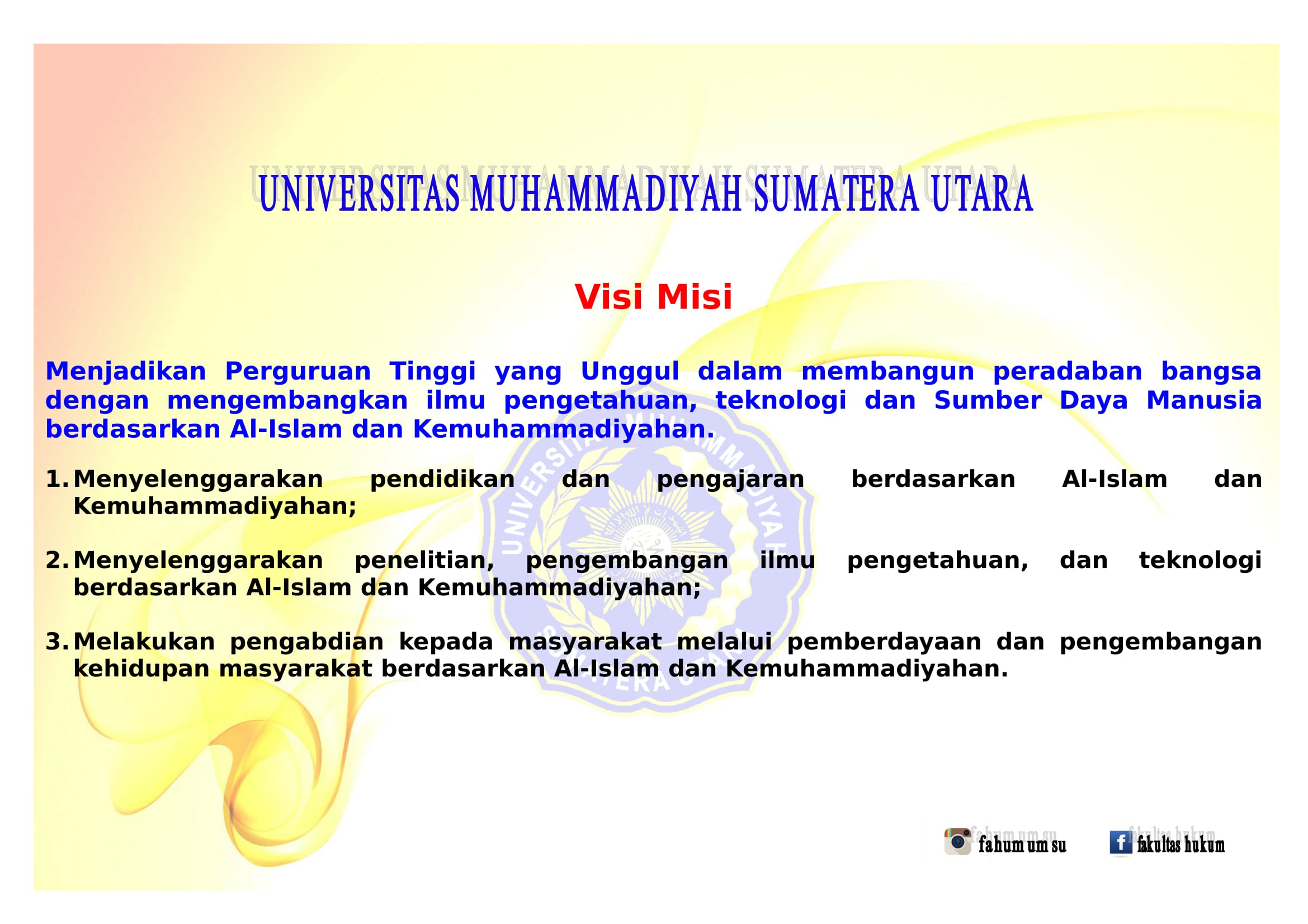 Visi & Misi UMSU