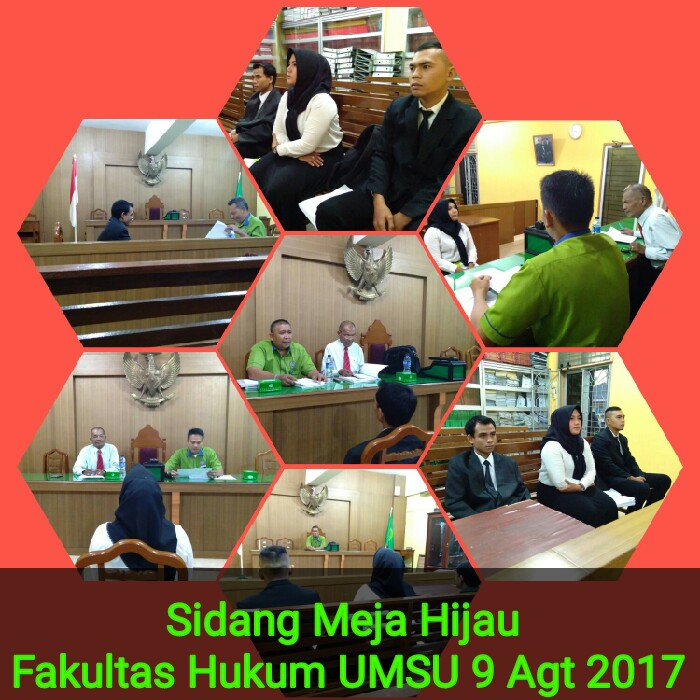 Sidang Meja Hijau Fakultas Hukum UMSU