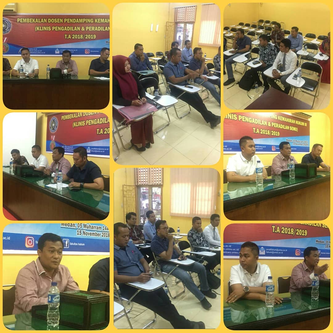 PEMBEKALAN DOSEN PENDAMPING KEMAHIRAN HUKUM III