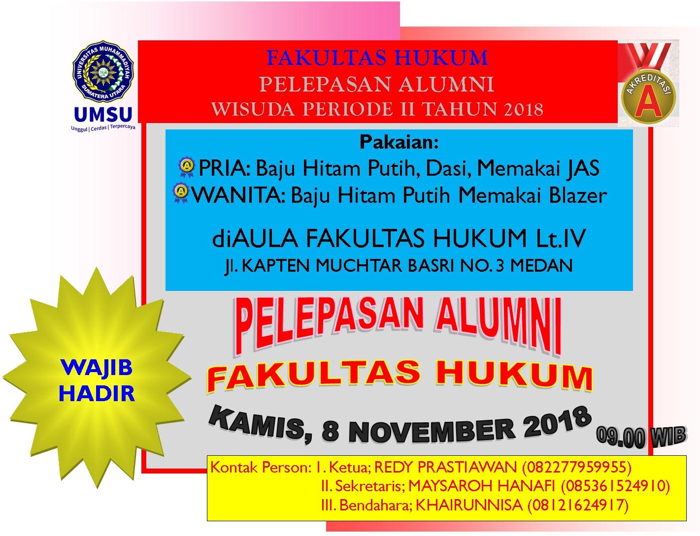PELEPASAN ALUMNI FAKULTAS HUKUM UMSU