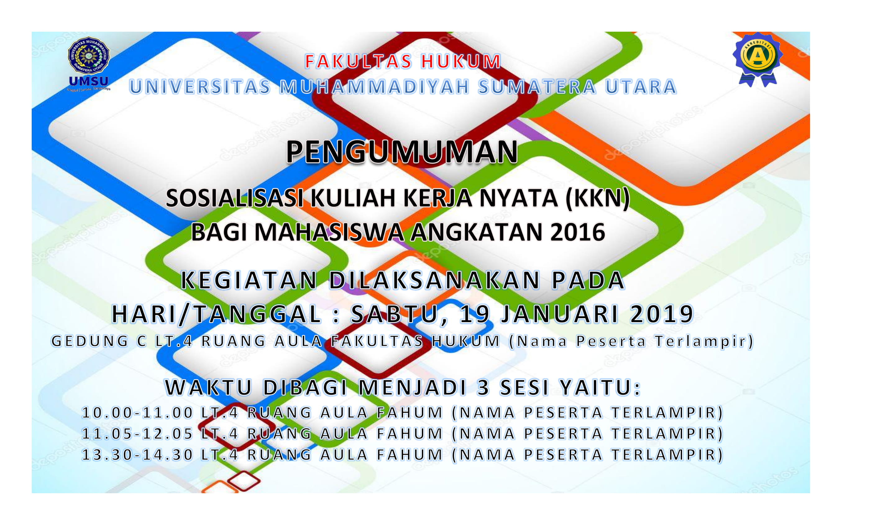 SOSIALISASI KULIAH KERJA NYATA (KKN) ANGKATAN 2016