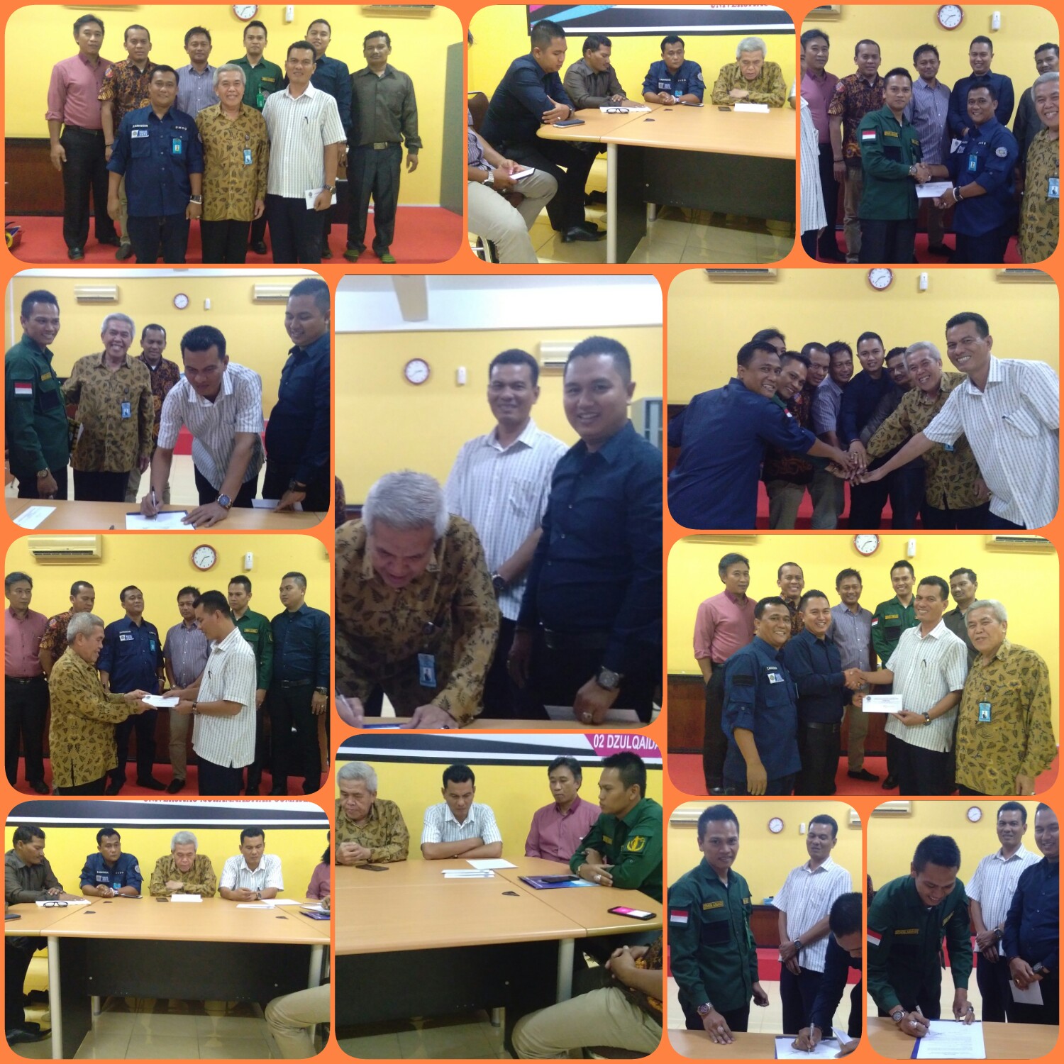 Serah terima surat pemberhentian dan pengangkatan Kepala Bagian Hukum Acara Fakultas Hukum UMSU masa jabatan 2019-2021