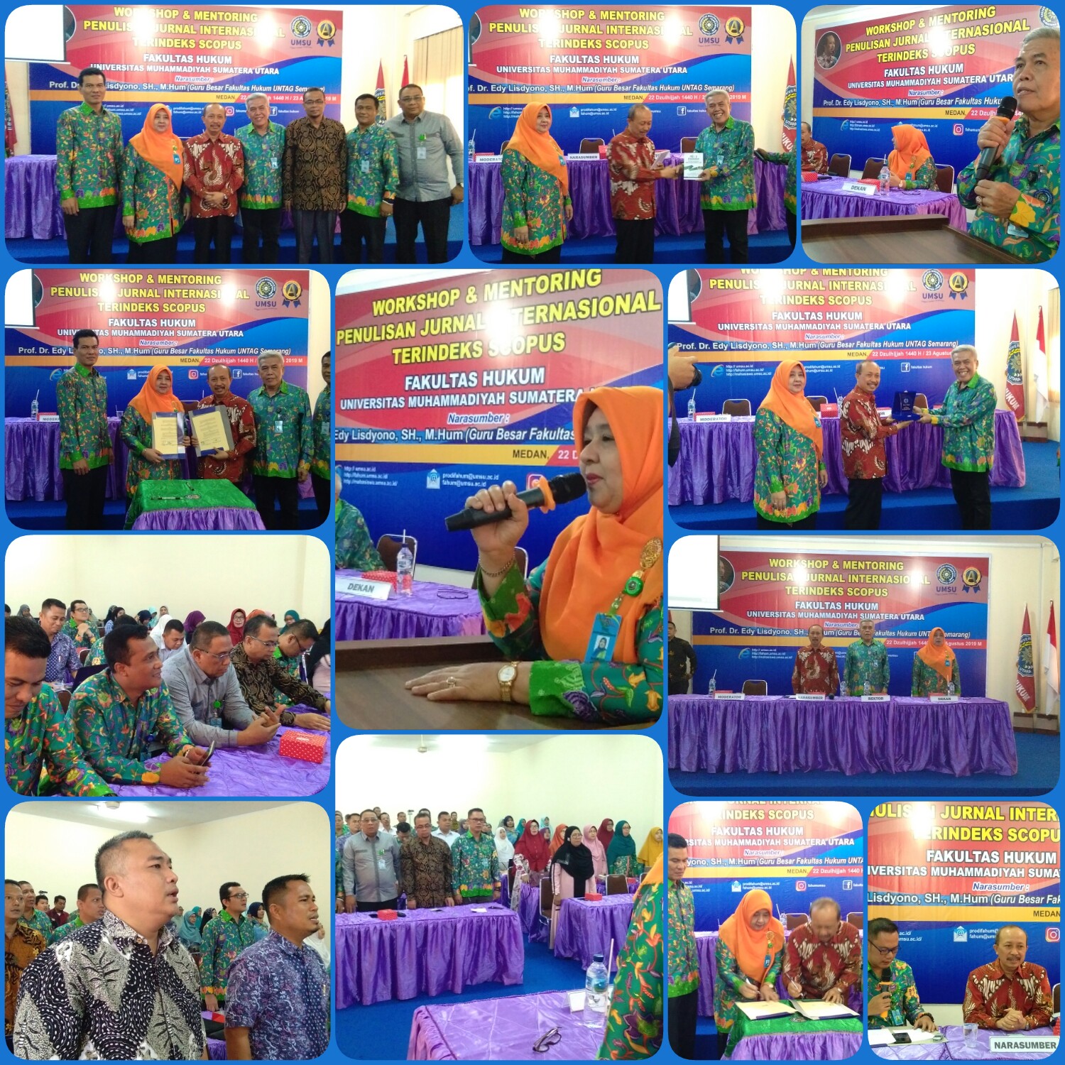 WORKSHOP & MENTORING PENULISAN JURNAL INTERNASIONAL TERINDEKS SCOPUS DILAKSANAKAN OLEH FAKULTAS HUKUM UMSU NARASUMBER Prof. Dr. EDY LISDYONO, SH., M.Hum (Guru Besar Fakultas Hukum Untag Semarang)
