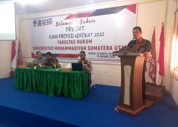 Try out Ujian Profesi Advokat tahun 2022  Sukses digelar Fakultas Hukum UMSU