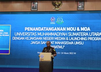 Kajari Medan Teuku Rahmatsyah, S.H., M.,H Berharap Program JabatMU yang di Gagas FH UMSU Menjadi Barometer Bagi Kejaksaan Negeri Yang Ada di Indonesia