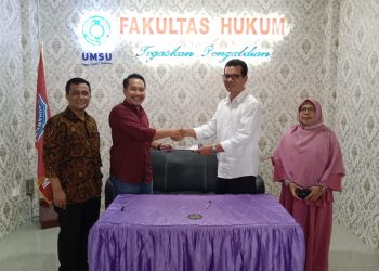 Perluas Jejaring, Fakultas Hukum UMSU selenggarakan MoU dengan Kolegium Jurist Institute