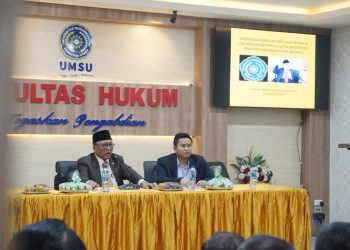 Prof. Dr. H. Supandi, Menjadi Narasumber Pada Kuliah Umum di Fakultas Hukum UMSU