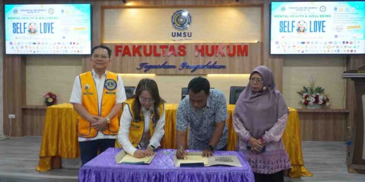Fakultas Hukum UMSU dan Lions Club Teken MoU Tingkatkan Kesehatan Mental Masyarakat